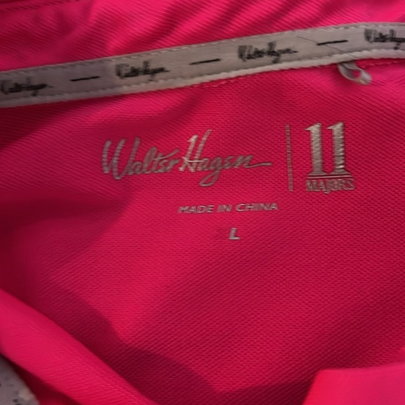 Men’s Golf Polo Size Large, Pink Blue and White, from Walter Hagen - Picture 5 of 5
